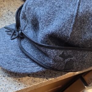 Gray Wool Cap with Black Trim Stormy Kromer